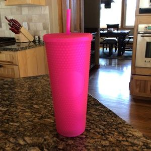 Starbucks Barbie pink studded tumbler